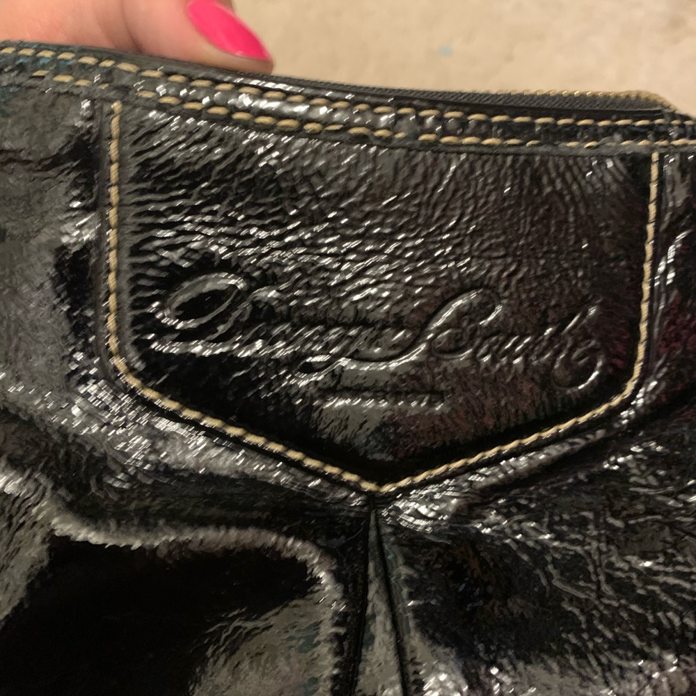 Dooney and Bourke black patent leather hobo - Picture 2 of 7
